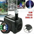 thumbnail image 2 of Submersible Water Pump Ultra Quiet 140 Gph10w Colorful Led Light Pumpblack1pcs, 2 of 5