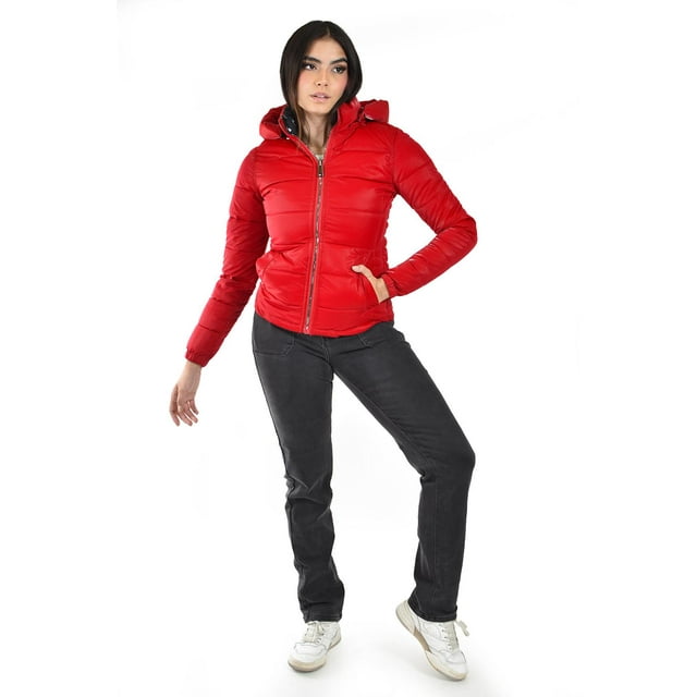 Chamarra doble vista con capucha Roman Fashion /Juvenil, 7235 (Rojo) rojo M