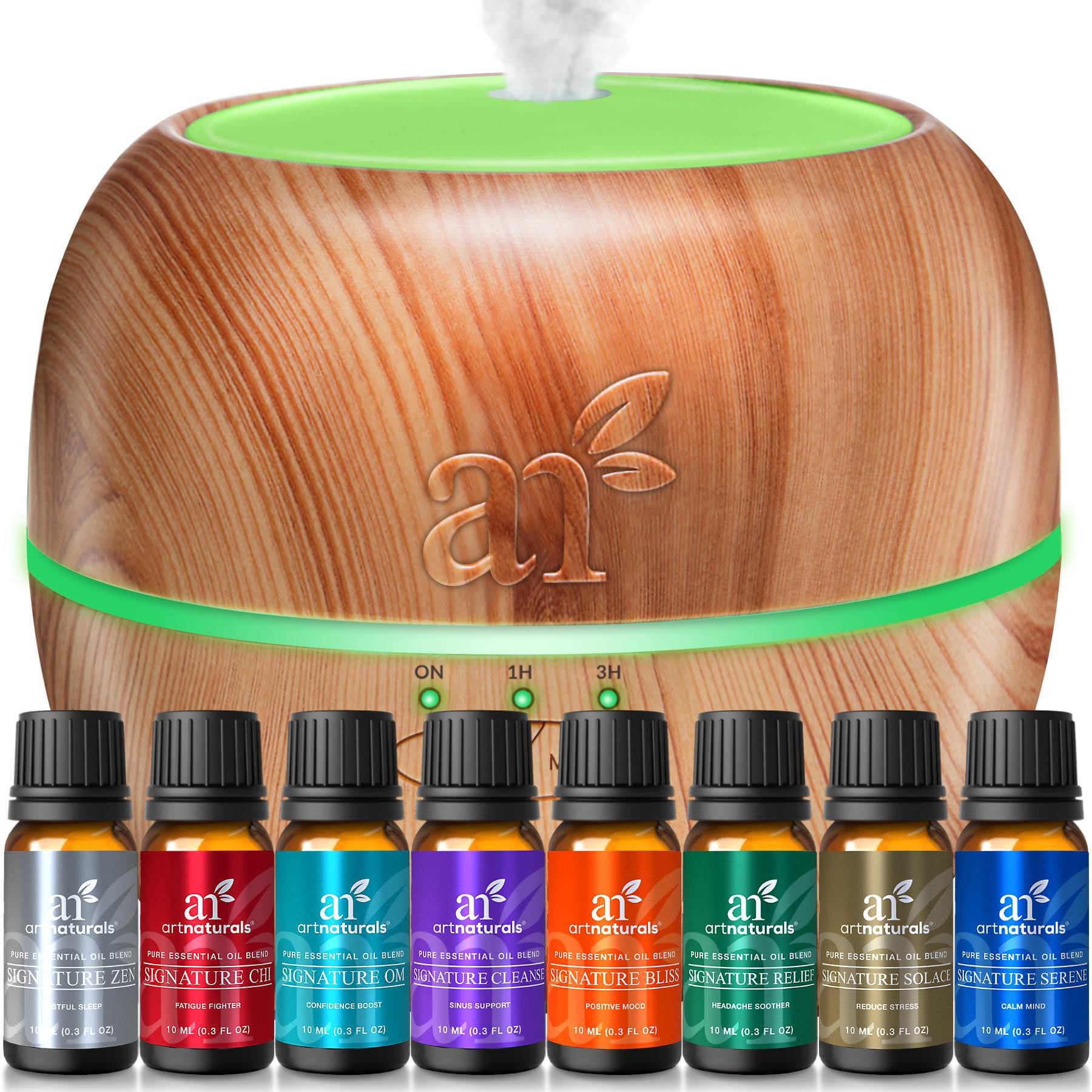 Artnaturals Diffuser And Essential Aromatherapy Oil Blends Gift Set Walmart Com Walmart Com