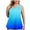 Sky Blue, variant on fatyb Women's Plus Size Tank Tops V Neck Flowy Tunic Shirts Sleeveless Gradient Color Loose Blouses