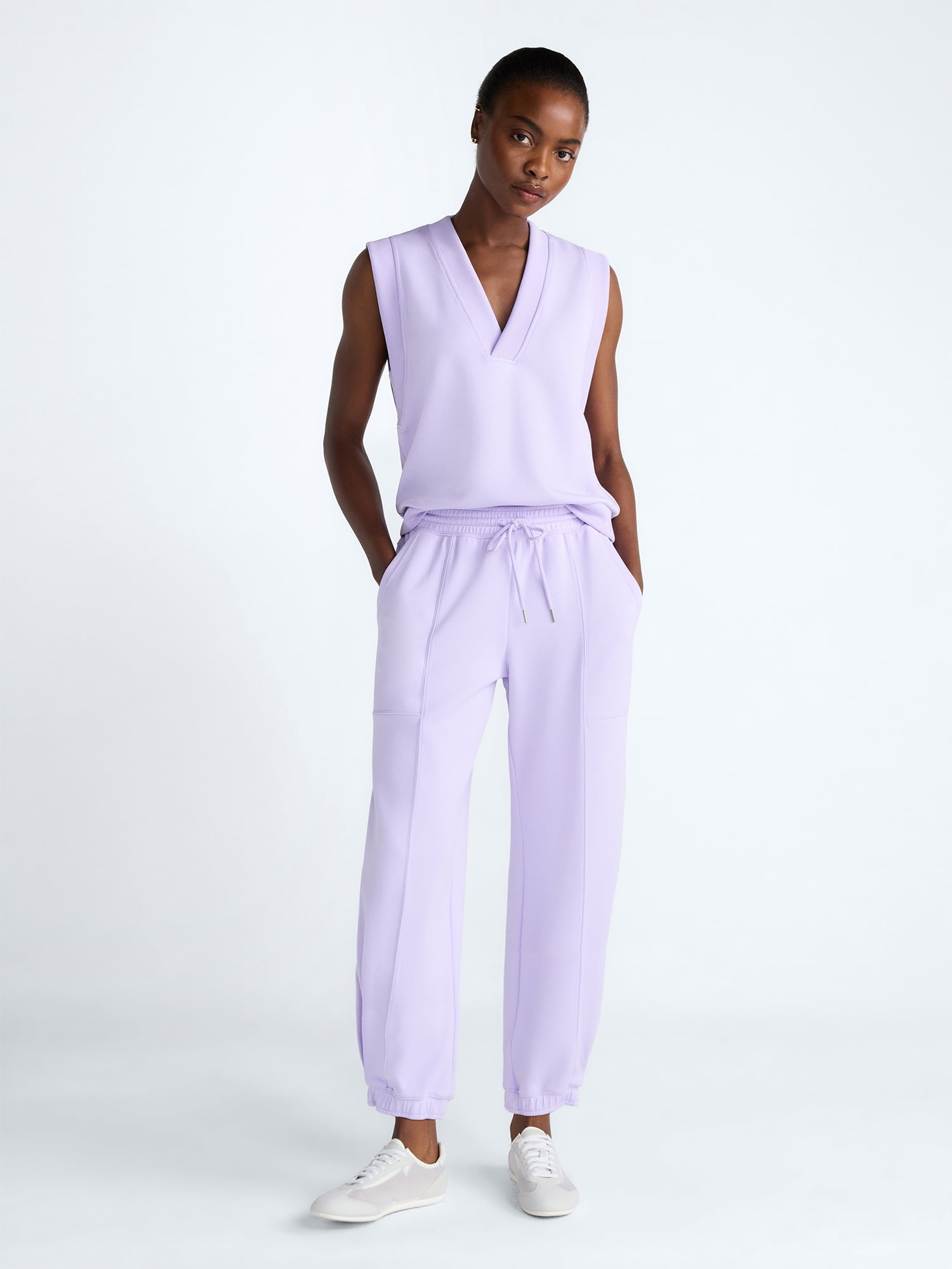 Scoop Women's and Women's Plus New Scubaknit Barrel Pants, Sizes XS-4X