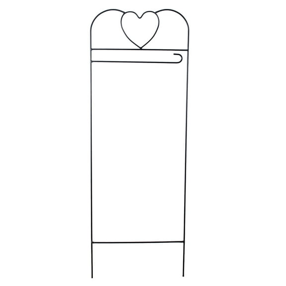 Briarwood Lane Wrought Iron Black Heart Arbor for Garden Flags