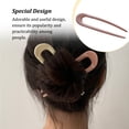 thumbnail image 4 of Minnieouse Palillos para el cabello en forma de U, moda para chicas, elegante horquilla hecha a mano para mujeres, soporte ligero, accesorios para la cabeza Accesorio para el cabello Rosado Minnieouse AP011005-05B, 4 of 6
