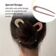 thumbnail image 4 of Sonducket Palillos para el cabello en forma de U, modelado sencillo, Clip elegante, horquilla de Color para mujer, accesorios para la cabeza ligeros, Accesorio para el cabello Rosado Sonducket AP011005-05B, 4 of 6