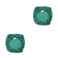 thumbnail image 4 of Funda para cojín de silla Yuarrent Poliéster color sólido Antideslizante Resistente a la suciedad Verde 2Conjunto, 4 of 6