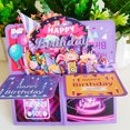 thumbnail image 3 of 3D Greeting Card Handcrafted Happy Birthday Card Adult Kids Handmade Celebration Card Foldable Celebration Card, 3 of 7