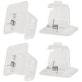 thumbnail image 1 of MasteelfCA 4pcs Curtain Rod Holders Adhesive Curtain Rod Brackets Shower Curtain Rod Holders, 1 of 7