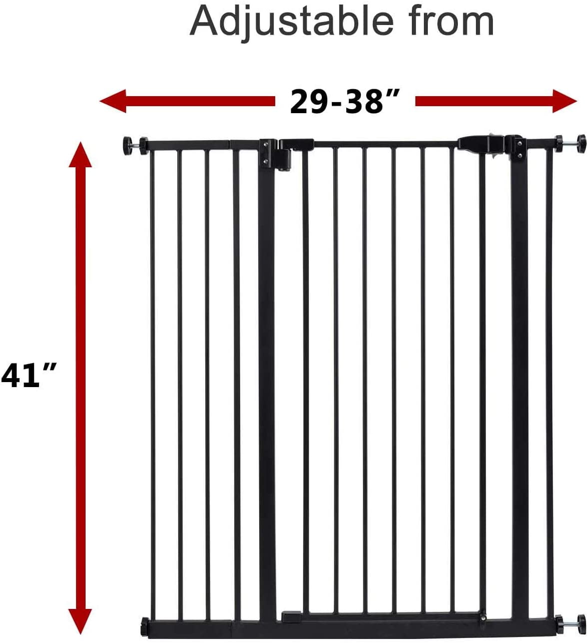 Extra Wide 38 inch Baby Gate for Doorways Pressure Mount Stair