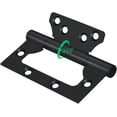 thumbnail image 4 of Paquete de 2, bisagras de puerta negras, 4 x 3 pulgadas, rodamiento de acero inoxidable, bisagra de puerta interior suave silenciosa con tornillos de montaje de bisagra, 4 of 5