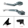 thumbnail image 2 of Levier d'Embrayage de Frein Réglable et Extensible pour Trident 2022 Bobber 17-19 Tiger 800 Argent, 2 of 10