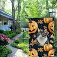 thumbnail image 4 of Heduofu Halloween Pumpkin Cat Garden Flag Vertical Fall Thanksgiving Yard Flag Yard Seasonal Holiday Outdoor Decor White, 4 of 6