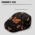 thumbnail image 4 of Chririnla Black Cat Pumpkin Halloween Polyester Beret Hat with Soft, Lightweight Long-Lasting Forward Newsboy Hat for Camping Driving Walking, 4 of 4