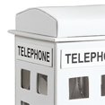 thumbnail image 2 of Benzara BM240351 Telephone Booth Jewelry Box with 2 Drawers, White, 2 of 5
