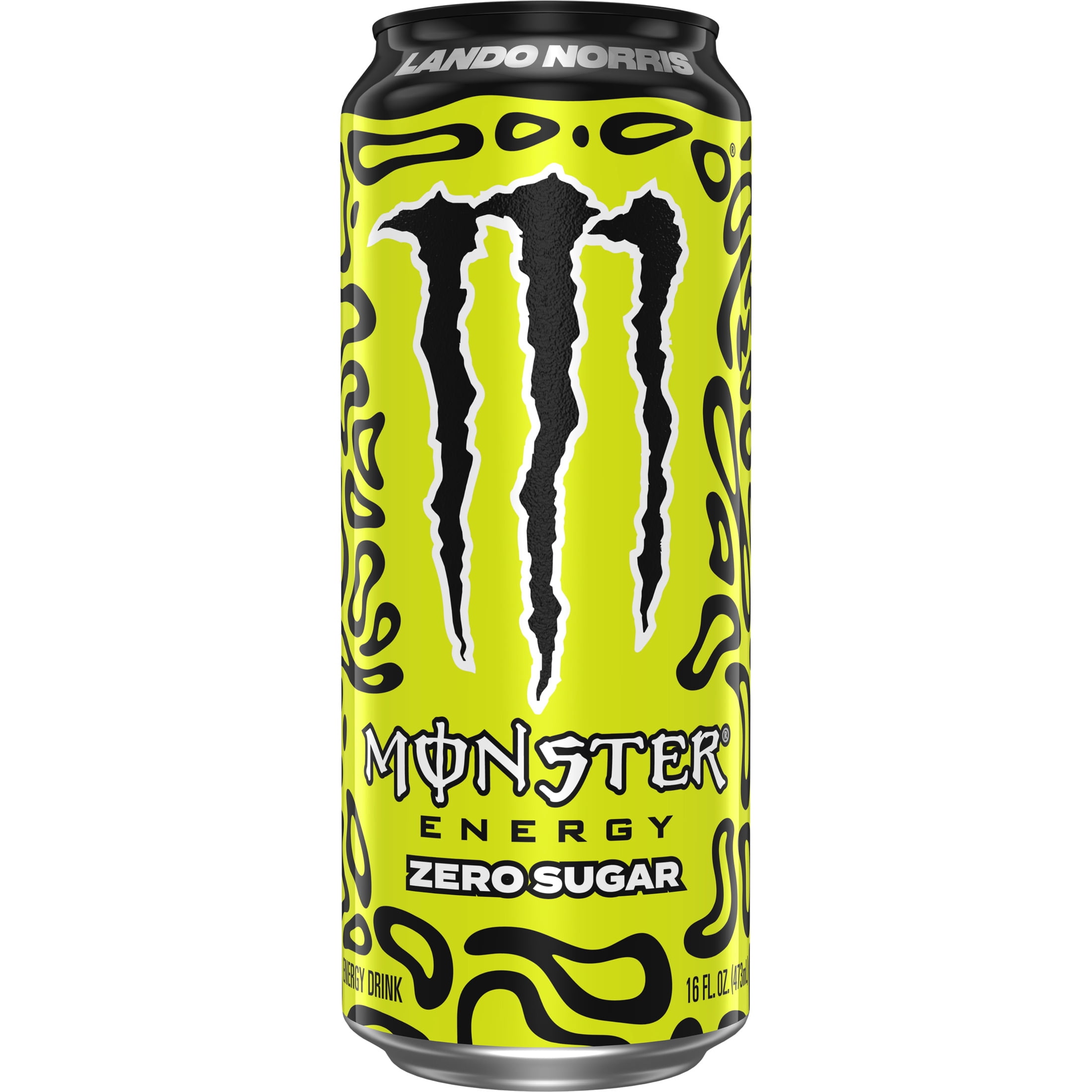 (4 pack) Monster Energy, Lando Norris, Sugar Free Energy Drink, 16 fl oz, Can