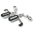 thumbnail image 2 of 7/8" 1" 1.25" Chrome Highway Foot Pegs For Harley Touring Road King Street Glide Electra Glide FLHTCU FLHTK FLHT FLHTP FLHTC FLHX Fat Bob FXEF Fat Boy FLSTF EFI FLSTFI FLSTFB Forty Eight XL1200X, 2 of 4