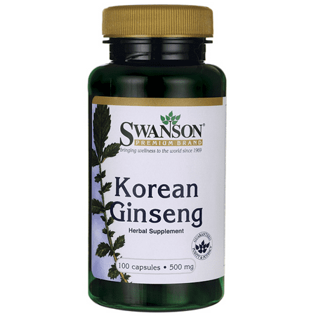 Swanson coréen ginseng 500 mg 100 Caps