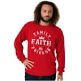 thumbnail image 6 of Christian Family Faith Friends Flag Long Sleeve TShirt Men Women Brisco Brands S, 6 of 6
