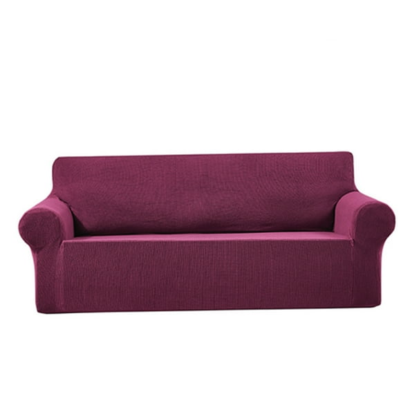 Housse de Canapé Extensible Housse de Canapé Élastique Protecteur de Meubles Lavable pour Enfants Animaux, Rouge Vin