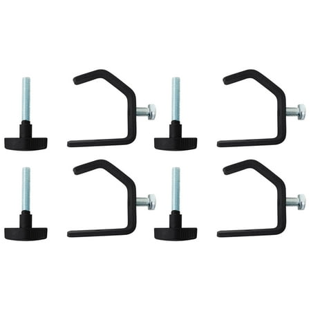 (4) Rockville LC70 Heavy Duty C Clamps Mount Light Up to 70 LBS, Adjustable Knob