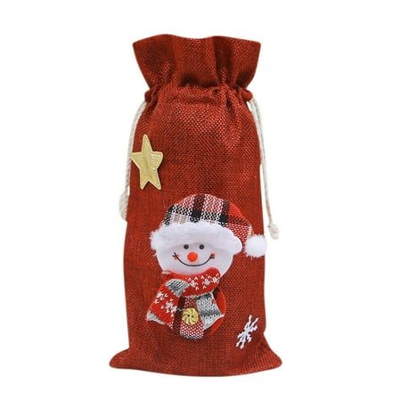 

Christmas Gift Ozmmyan Christmas Decoration Santa Claus Bottle Wine Champagne Bottle Bag Gift Decoratio Clearance
