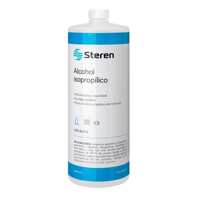 Alcohol isopropílico limpiador de circuitos de 1 litro LIM-ALH-L Steren LIM-ALH-L