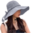 thumbnail image 2 of Noric Women's Wide Brim Sun Hat Floppy Summer Hat with Bow UV Protection Beach Hat for Vacation Garden, 2 of 7