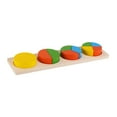 thumbnail image 4 of Rompecabezas con forma de madera, juguete Montessori, juego interactivo, bloques de reconocimiento de Color con forma de rompecabezas a juego para Redondo, 4 of 9