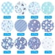 thumbnail image 3 of Uxcell Papel de Scrapbook de 12x12 Pulgadas, 24 Hojas de Papel de Manualidades de Copo de Nieve Doble Cara, Azul, 3 of 7