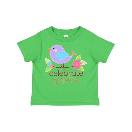 

Inktastic Celebrate Earth- Singing Bird Earth Day Gift Toddler Boy or Toddler Girl T-Shirt