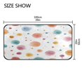 thumbnail image 4 of 39x20 Inch Non-Slip Floor Mat Hallway Runner Rug Entrance Floor Mat Runner for Kitchen and Living Room Small Watercolor Splashes and Dots, 4 of 8