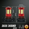 thumbnail image 4 of Alla Lighting 2504 PSX24W LED Fog Lights Bulbs 2835 36-SMD 3000lm Extreme Super Bright 12276, 3000K Amber Yellow, 4 of 6