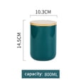 thumbnail image 2 of Retro Green Canister Sets for Kitchen Counter, Kitchen Canisters, Airtight Countertop Flour and Sugar Containers, Coffee and Tea Storage, Modern Farmhouse Kitchen Decor, 2 of 6