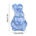 thumbnail image 3 of Danhjin Natural Stone Machine Carved Rabbit 1.5 Inch Natural Crystal Carved Bunny Crafts Ornament Cute Polished Natural Carved Sculpture Statue Home Office Desk Decoration Gift, 3 of 6