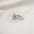thumbnail image 5 of Cora Jewellery 1.5CT Marquise Moissanite Halo Engagement Ring For Women, 18K Rose Gold, 5 of 8
