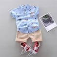 14Years Baby Boys Clothes Set Gentle Tshirt Tops+Shorts Summer
