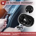 thumbnail image 2 of Conector de Cableado de Lámpara Trasera Derecha Unique Bargains para vehículos Volkswagen Tiguan 5N con lámpara halógena 08-12 No.5ND945258, 2 of 7