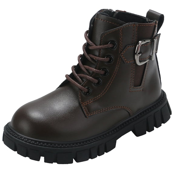 Girls Boots Children Shoes Winter Boot S Snow Fashion Thick Heel Soft Big Dress Shoes Boot for Girls Sole Casual Booties Comfortable Rain Sugar Breathable Footwear for Young Hiking Shoe