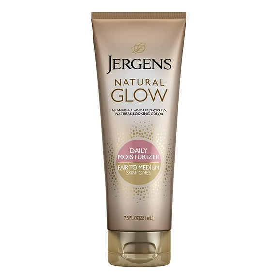 Jergens Natural Glow Daily Moisturizer Fair to Medium Skin Tone, 7.5 oz, 6 Pack