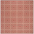 thumbnail image 6 of SAFAVIEH Beach House Bethanie Geometric Indoor/Outdoor Runner Rug, Red/Creme, 2'2" x 8', 6 of 8