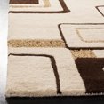 thumbnail image 6 of SAFAVIEH Soho Samia Geometric Wool Area Rug, Beige/Brown, 5' x 8', 6 of 6