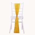 thumbnail image 2 of BalsaCircle 5 Gold Polyester Metallic Fringe Chair Sashes Wedding Party Events Reception Home Decorations Supplies, 2 of 8