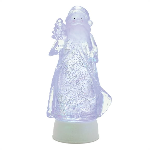 Melrose International LED Santa Snow Globe 10"H Plastic 3 AA Batteries Not Included/USB Cord Included 6 Hr Timer