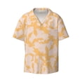 thumbnail image 5 of PAYOHTO Peachy Mens Hawaiian Casual Short-sleeved Shirt Tropical Summer Beach Button Down Shirts, 5 of 7