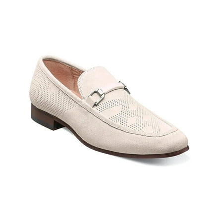 

Stacy Adams Wydell Moc Toe Bit Slip On Shoes Chalk 25588-124