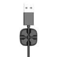 thumbnail image 6 of Home Edit Storage LAWOR Wire Desktop Organizer Winder Management Headphone Cord Holder For Iphone 5Pcs Black O2606, 6 of 9