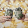 thumbnail image 2 of Camouflage 12oz Stainless Steel Insulated Wine Tumbler with Lid and Straw – Double Wall Vacuum Mug for Hot & Cold Drinks, 304 Steel Interior, Sweat-Free Design, 2 of 5