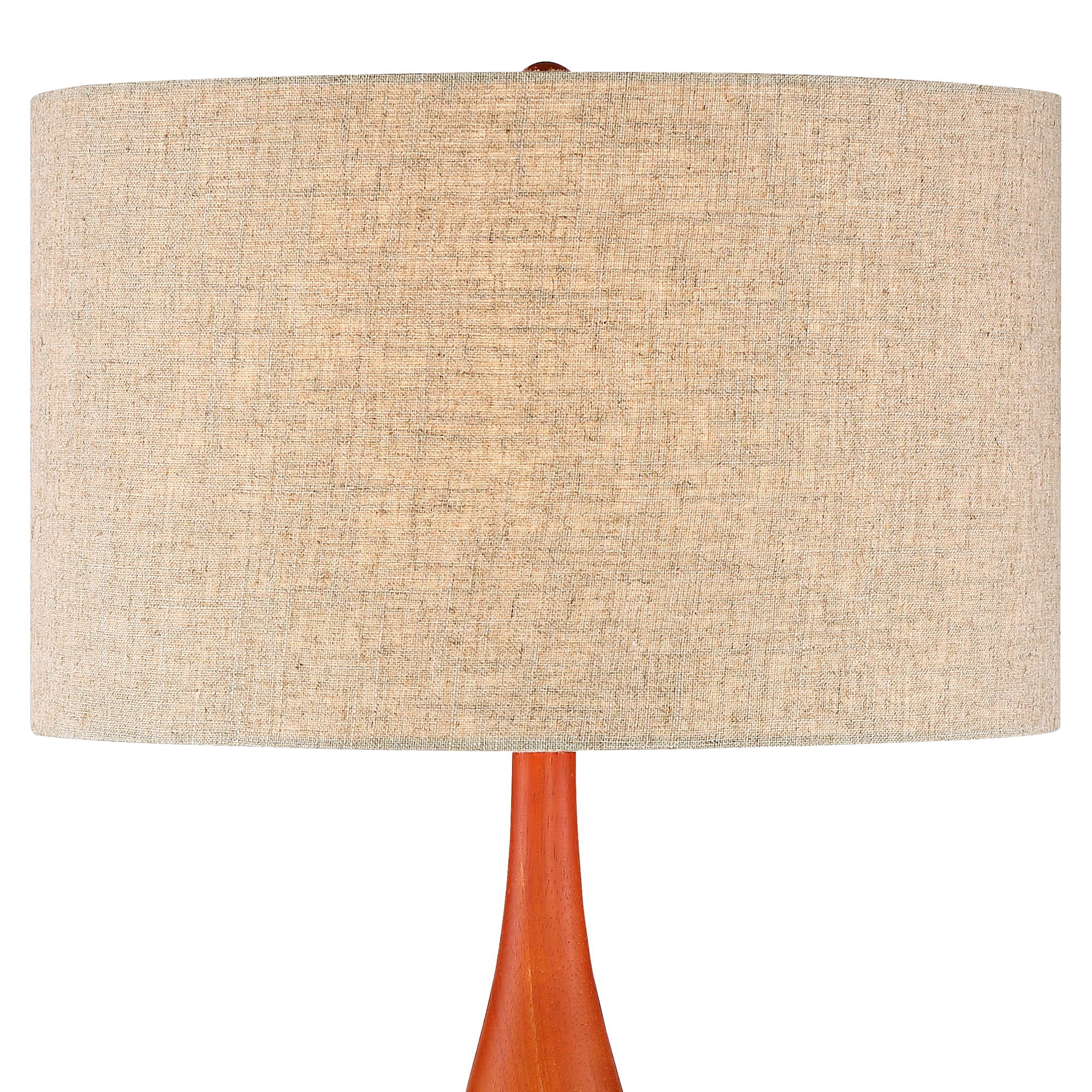360 Lighting Rocco Modern Mid Century Table Lamps 30" Tall Set of 2 White Ceramic Tan Fabric Drum Shade for Bedroom Living Room Bedside Nightstand