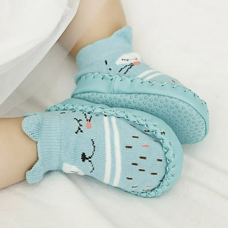 

Socks with Rubber Dots Soles -Slip Soft Sole Cute Cartoon Floor Socks for Infant Toddler