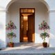 thumbnail image 3 of Yeshouse Buganvilla artificial, buganvilla de seda con flores rosas en maceta blanca, topiario artificial para decoración de interiores, exteriores, hogar, oficina, jardín y bodas, 3 of 8