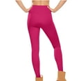 thumbnail image 4 of Womens Thermal Warm Leggings Stretchy Casual Slim Fitting Tights Pants with Pockets Workout Yoga Pants High Waisted Pants for Women XL, 4 of 8